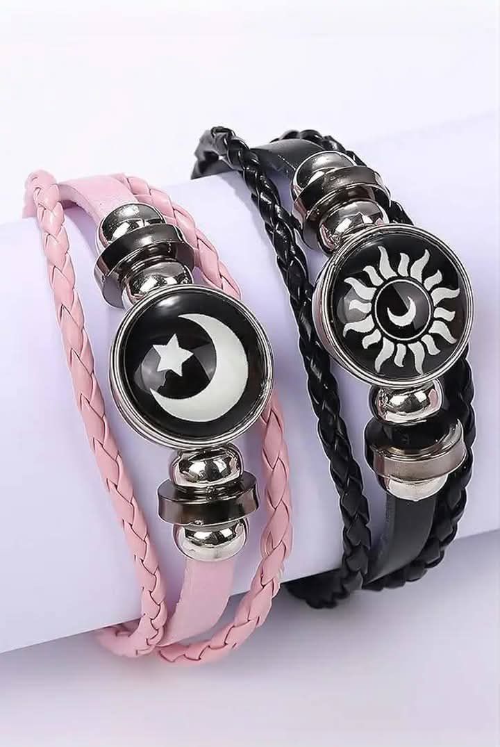 Trendy Couple Sun Moon Bracelet ✨